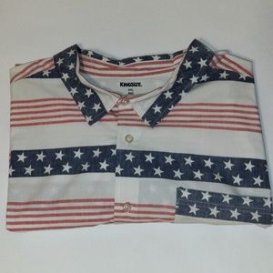 Men's King Size Brand 6XL Fourth of July Shirt
